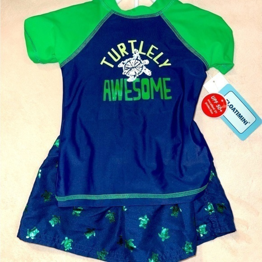 NWT Floatimini Swimsuit and Rashguard‎